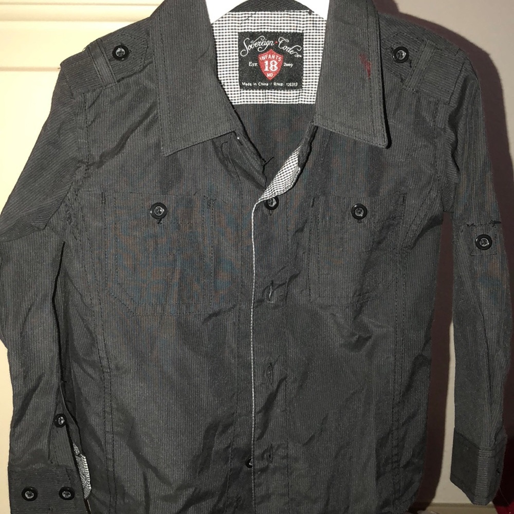Sovereign Code size 18 months button down in black